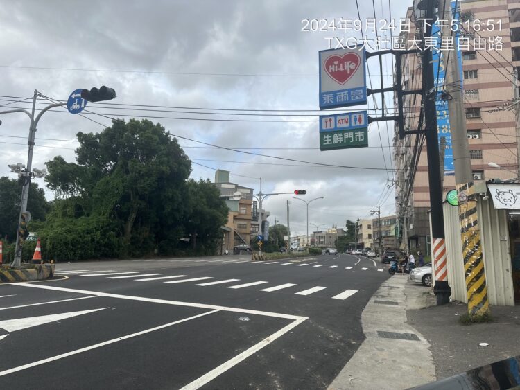 中市大肚區自由路及華南路雨水下水道完工通水-將大幅降低淹水機率