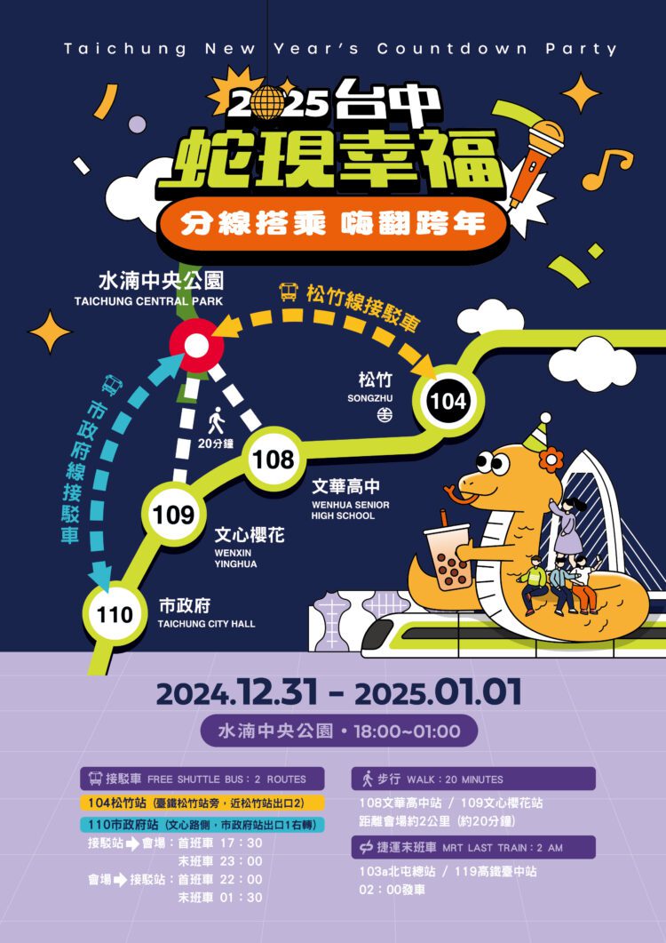 中捷跨年夜延長營運至凌晨2時-陪您迎接2025