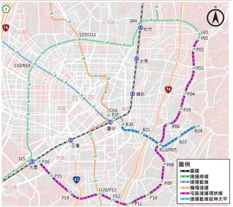 台中捷運藍線延伸太平加快可行性研究-中市府爭取中央早日核定